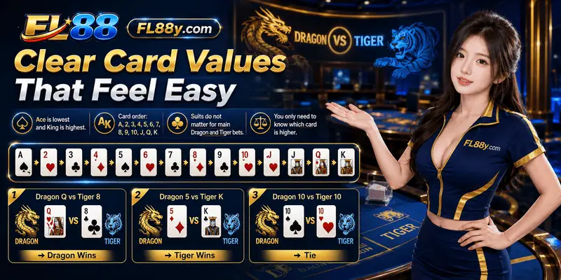 Baccarat card values explained with numbered cards, face cards, ace scoring and simple hand value examples for beginners