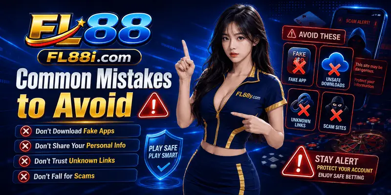 Mobile lottery mistakes checklist with unsafe links, rushed deposits, fake results, and weak passwords to avoid