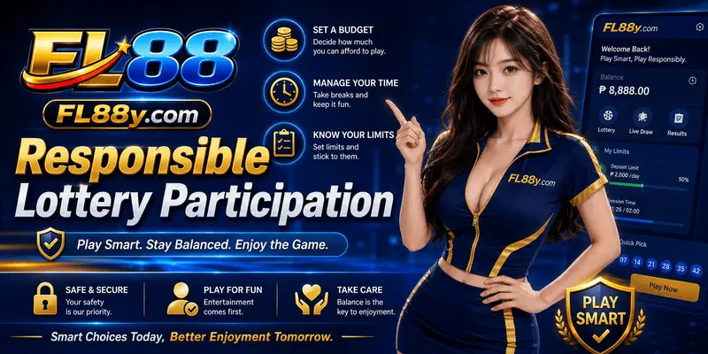 Responsible lottery participation with budget limits, 18+ notice, time control, and safer mobile access for Malaysia