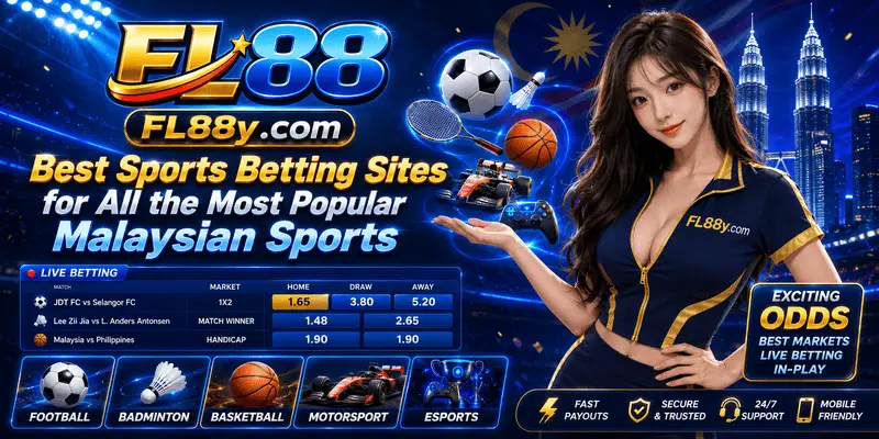 Best sports betting sites for popular Malaysian sports including football, badminton, basketball and esports markets