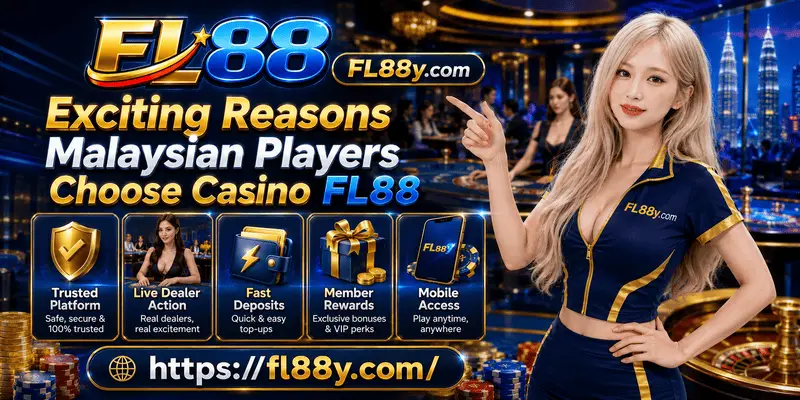 Malaysian players enjoying Casino FL88 for live dealer games, secure platform, mobile convenience and trusted gaming experience.