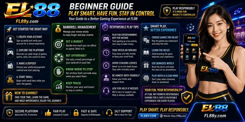 FL88 beginner guide with bankroll management and responsible play tips for Malaysia