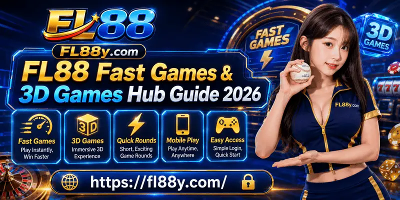 FL88 Fast Games and 3D Games Hub featuring instant-play titles, arcade-style games and responsive mobile entertainment.