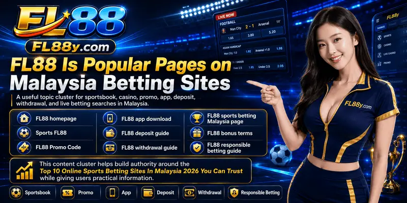 FL88 popular pages on Malaysia betting sites showing sports markets, casino access, promotions and mobile navigation