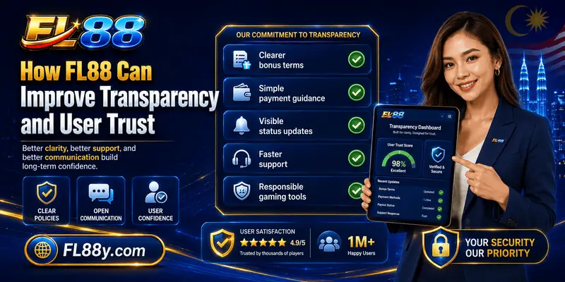 FL88 transparency and user trust improvement checklist for Malaysian players
