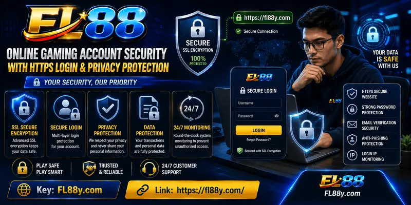 Online gaming account security with HTTPS login and privacy protection in Malaysia.