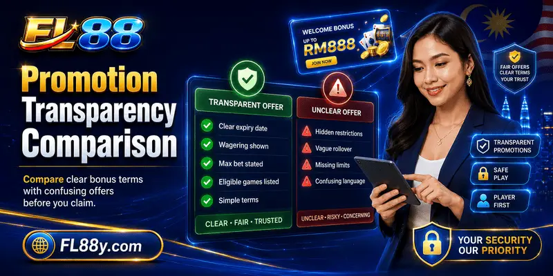 FL88 promotion transparency comparison showing bonus terms and conditions
