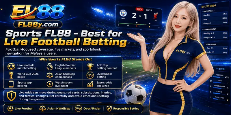 Sports FL88 ranked as a strong live football betting choice in Malaysia with mobile odds and match market coverage