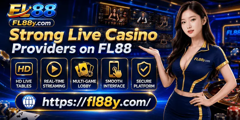 Live casino providers on FL88 offering professional dealers, quality streaming, table games and reliable gaming technology.