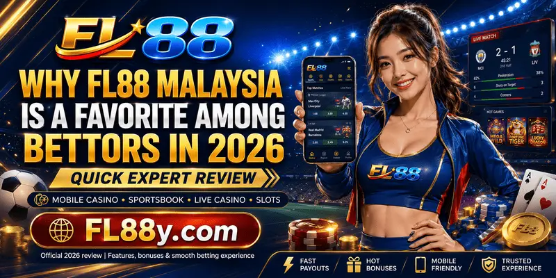 FL88 Malaysia 2026 expert review showing mobile betting, casino games, sports features and user-focused online gaming experience