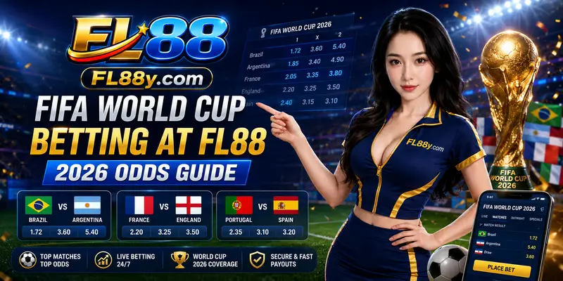 FIFA World Cup 2026 odds guide at FL88 explaining betting odds, market types, value comparisons and football betting insights