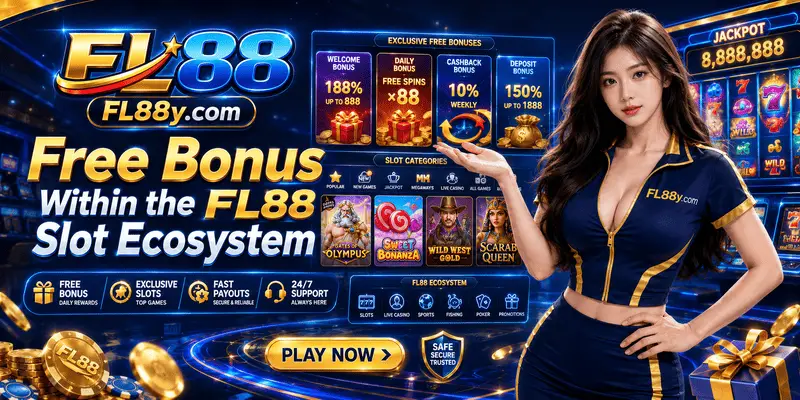 FL88 slot ecosystem overview with free bonus offers, game providers, wagering notes, and responsible play reminders