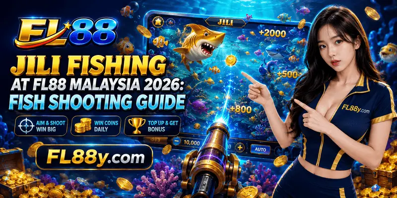 JILI Fishing at FL88 Malaysia featuring exciting fish shooting gameplay, colorful underwater scenes and smooth mobile controls