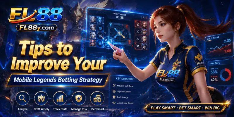 Mobile Legends betting strategy checklist with team form, patch updates, map control, odds value, and bankroll tips