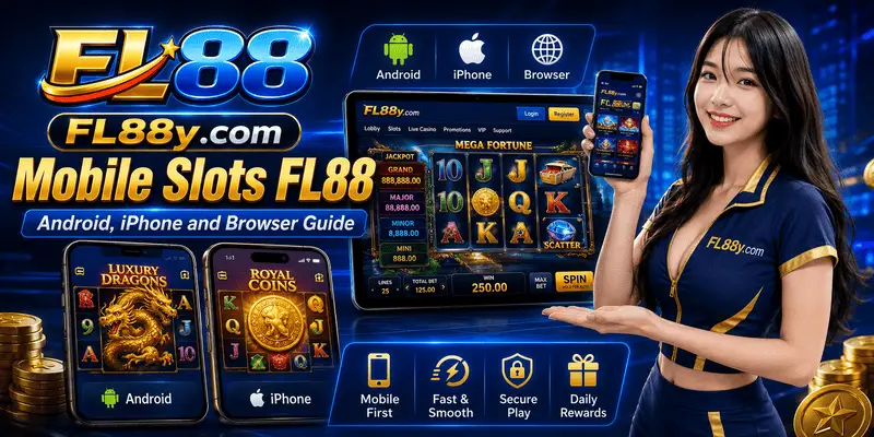 Mobile Slots FL88 guide for Android, iPhone and browser users featuring responsive gameplay and secure mobile access.