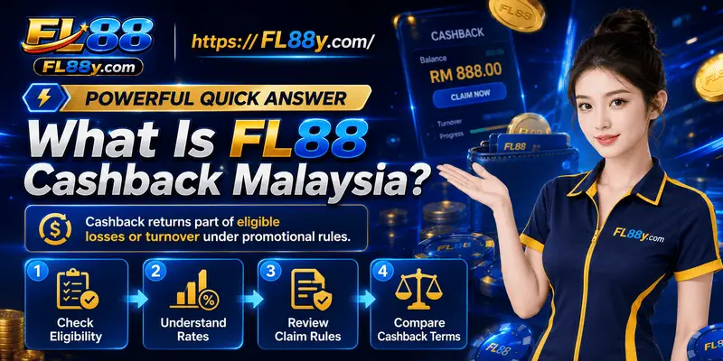 Quick answer guide explaining FL88 Cashback Malaysia, rebate rules, eligibility, limits, and safer checks.