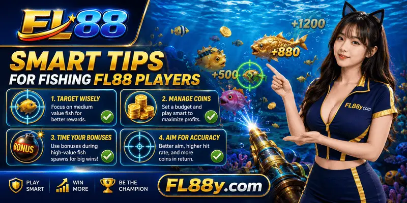 Smart JILI Fishing tips for FL88 players covering target selection, cannon management and efficient fish shooting strategies
