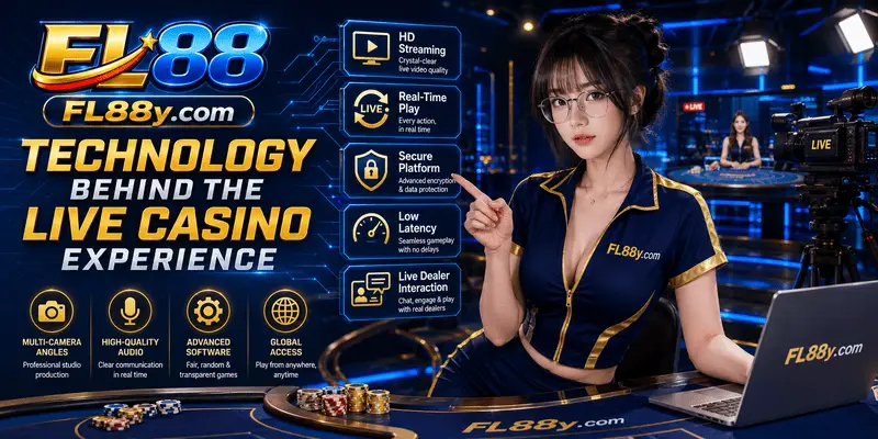 Live casino technology behind SA Gaming at FL88 Malaysia featuring HD streaming, low latency and secure real-time gameplay systems