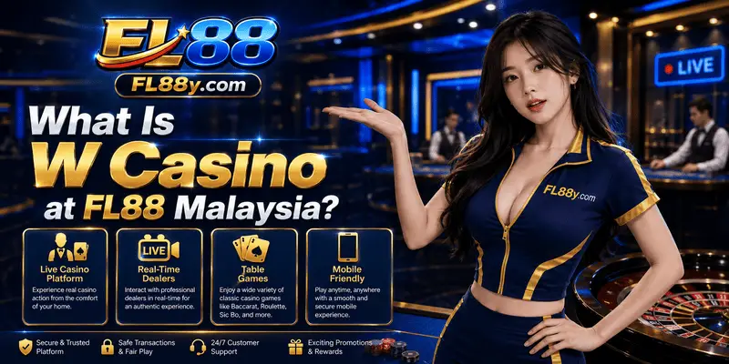 Learn what W Casino at FL88 Malaysia offers through live dealer games, interactive tables and professional casino entertainment